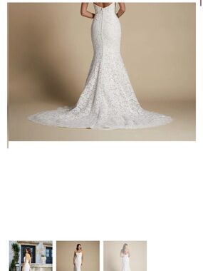 Elegant White Lace Mermaid Wedding Dress